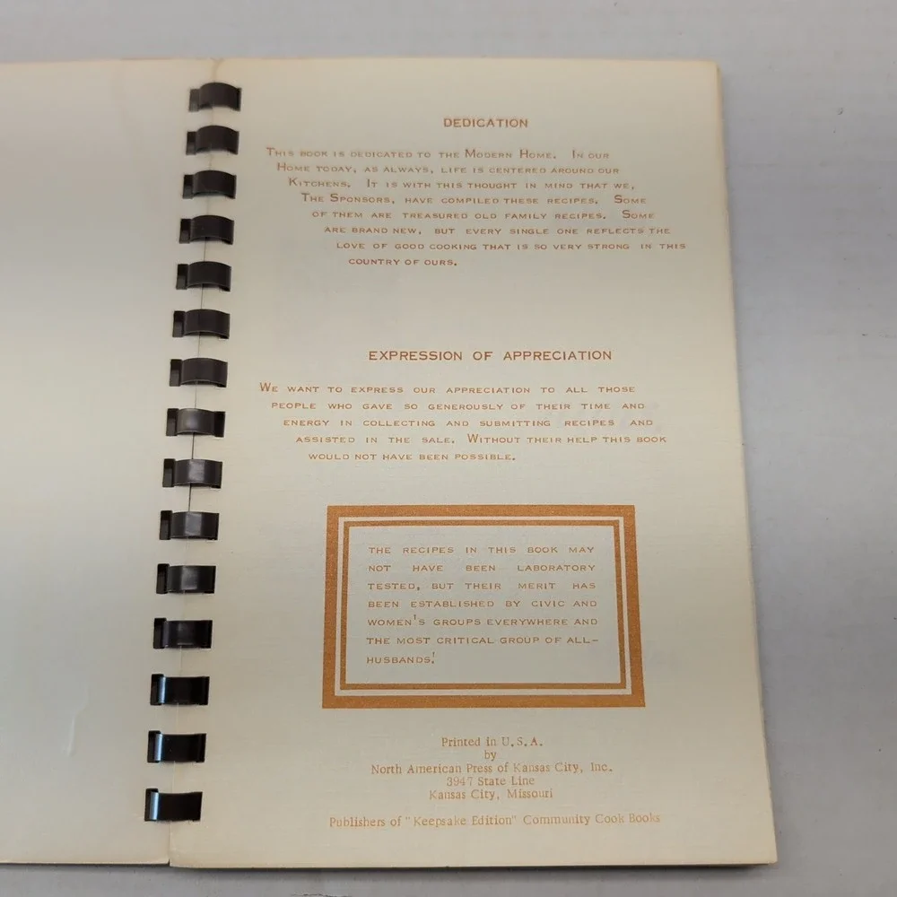 Our‎ Favorite Recipes Cookbook Reformation Lutheran Church Absecon New Jersey
